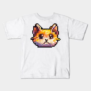 Cat with Cute Eyes Kids T-Shirt